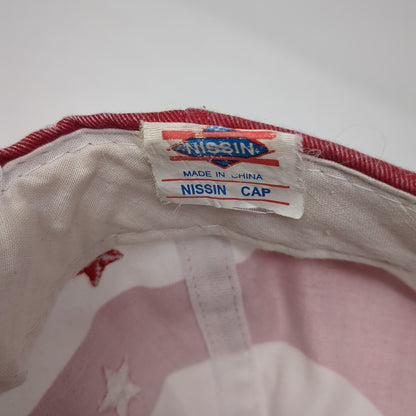 USA Flag Stras & Stripes Baseball Cap Multicolor OS Adjustable Patriotic Nissin