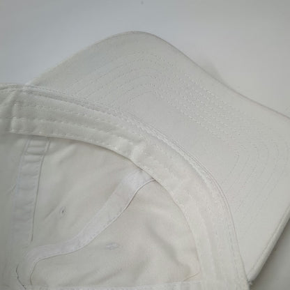 George Baseball Cap White One Size Slideback Adjustable Cotton Plain Blank Hat