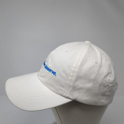 Better Than I Deserve Slideback Hat White One Size Adjustable Yupoong
