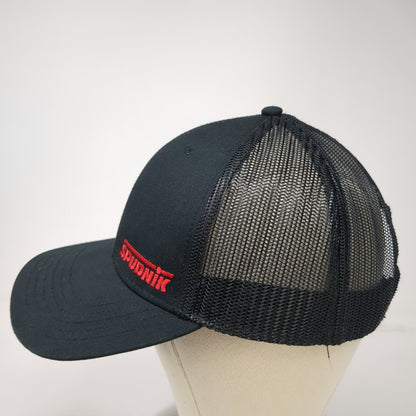 Cap America Trucker Hat Black One Size Spudnik Agricultural Mesh Snapback Red