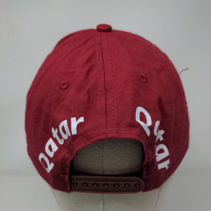 FIFA World Cup Qatar 2022 Snapback Hat Red Size 58 CM Graphic Logo Adjustable