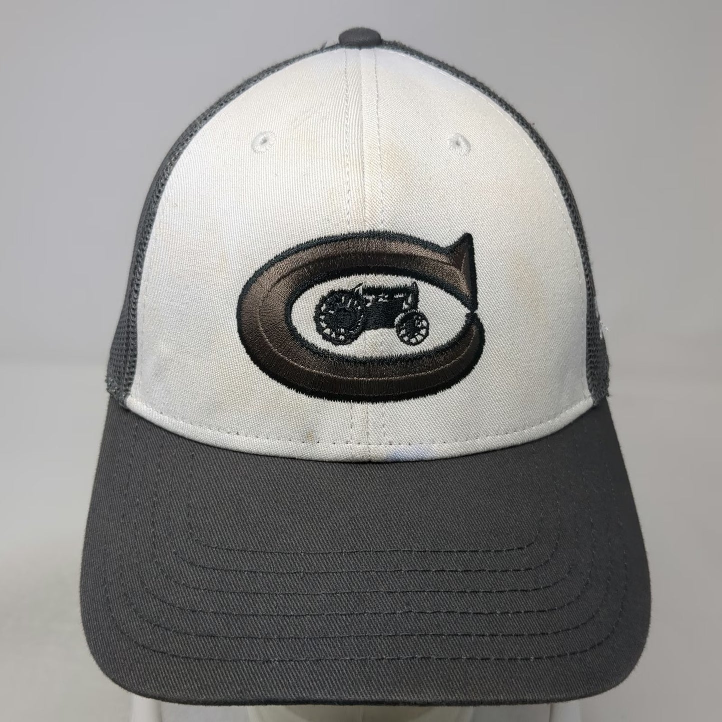 Cap America Trucker Hat Gray One Size Snapback Mesh Chappell Tractor Embroidered