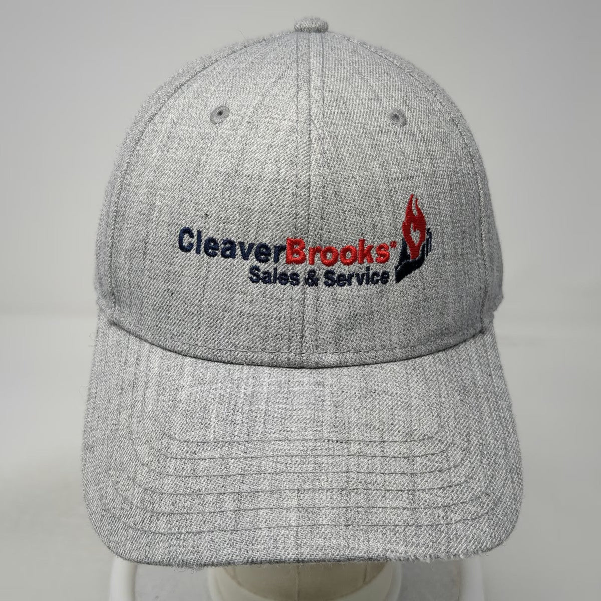 Otto Snapback Hat Gray One Size CleaverBrooks Sales & Service Logo Wool Blend