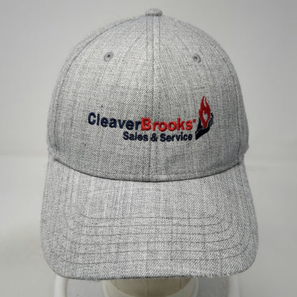 Otto Snapback Hat Gray One Size CleaverBrooks Sales & Service Logo Wool Blend