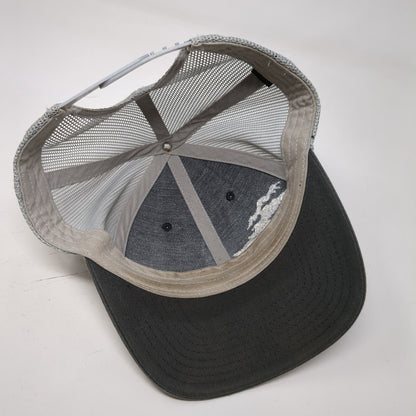 The Sweet Lillies Snapback Trucker Hat Gray One Size Adjustable Mesh Back