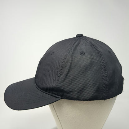 Happy Chef Baseball Cap Black One Size Polyester Ripstop Textured Strapback Hat