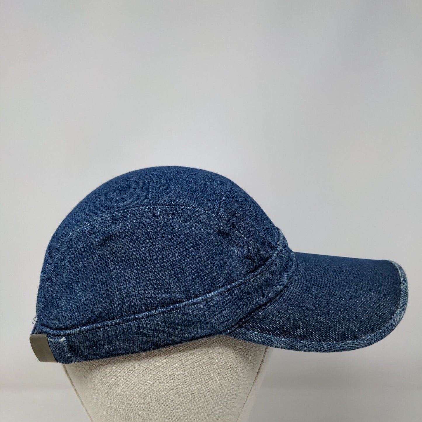 Unbranded Slideback Hat Blue One Size Adjustable Denim Blank Cotton
