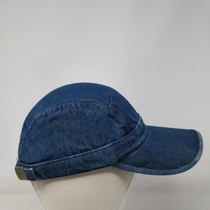 Unbranded Slideback Hat Blue One Size Adjustable Denim Blank Cotton