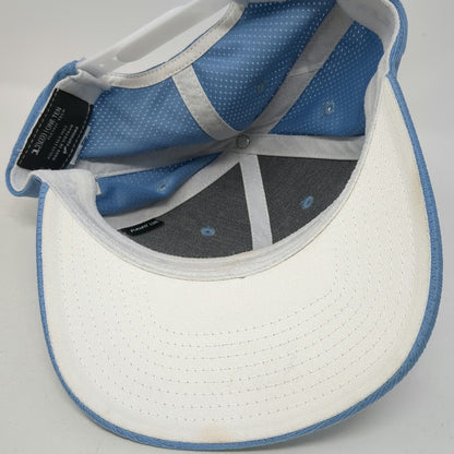 TravisMathew Snapback Blue Hat One Size MVE Mesh Structured Golf Flexfit Tech