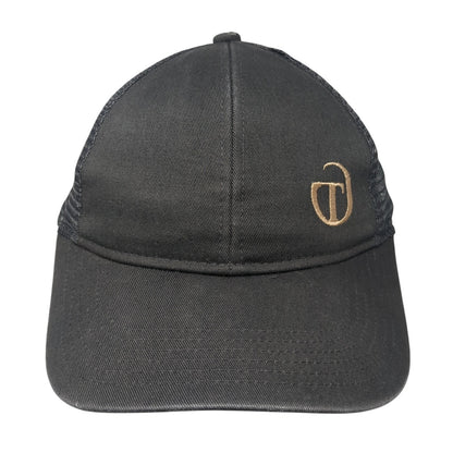 Port Authority Strapback Mesh Back Trucker Hat Gray One Size Logo