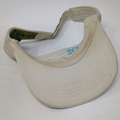 Dorfman Pacific Co Visor Beige OSFM San Clemente Hibiscus Cotton Strapback Hat