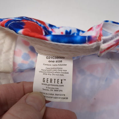 Gertex Strapback Hat Multicolor One Size Adjustable Tie Dye 6 Panel Polyester