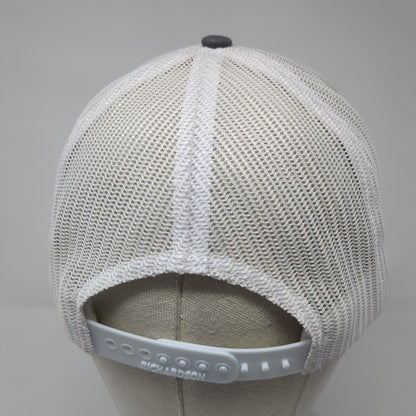 CED Snapback Trucker Hat Gray OS Adjustable Embroidered Mesh Back Richardson