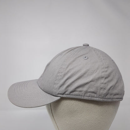 Newhattan Slideback Hat Gray One Size Adjustable Embroidered Blank Cotton