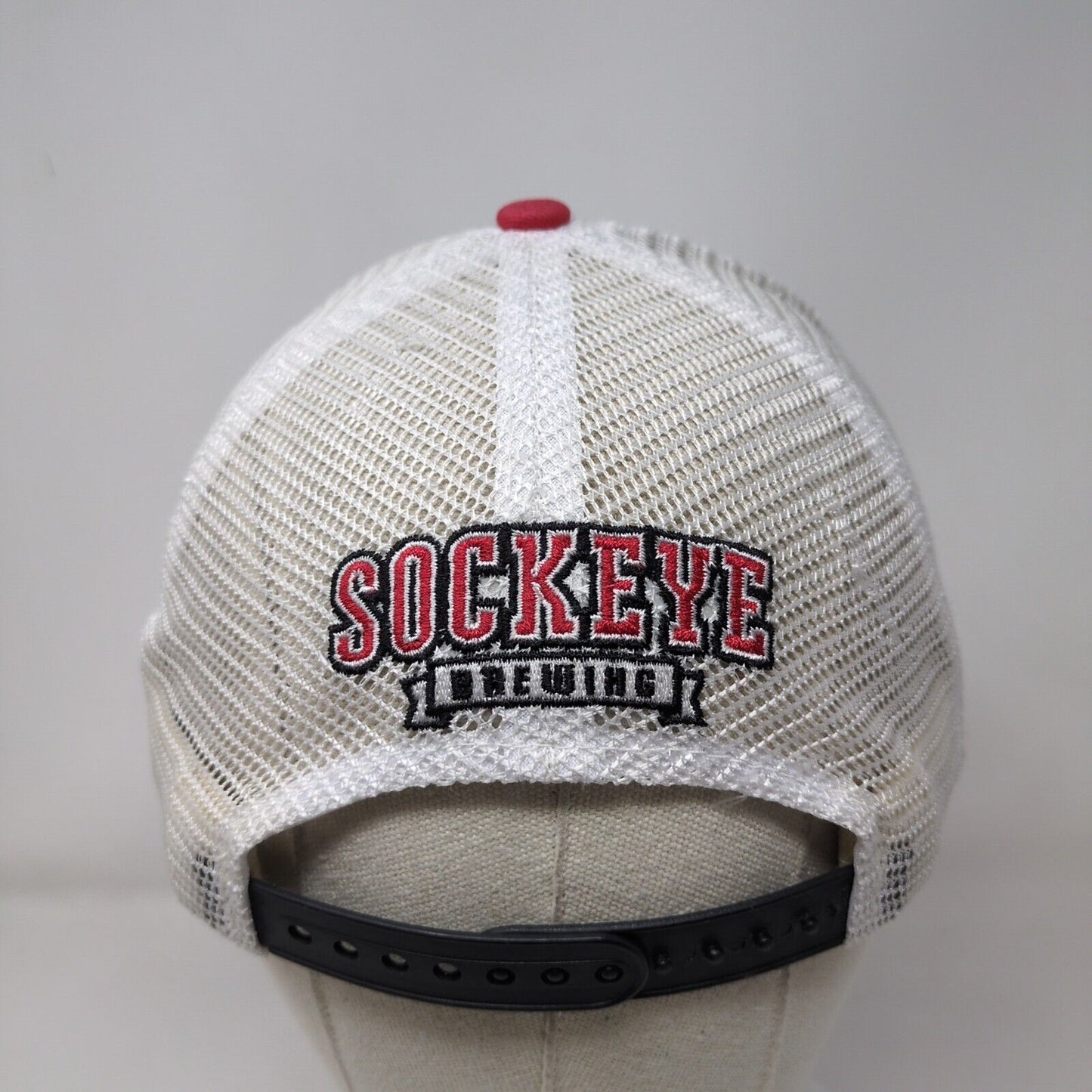 Sockeye Brewing Snapback Mesh Back Trucker Hat Black One Size Colorblock
