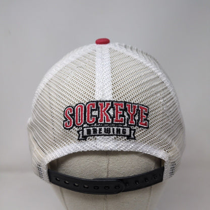 Sockeye Brewing Snapback Mesh Back Trucker Hat Black One Size Colorblock