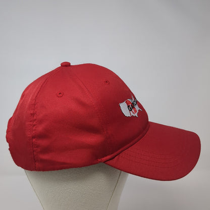 Garcia Surveyors Inc. Strapback Hat Red One Size Adjustable Cap America