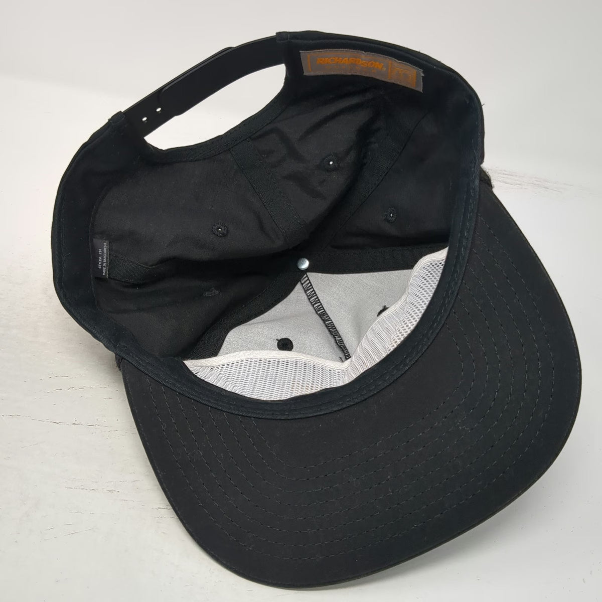 Richardson 5 Panel Black One Size Hat Outlaw Brewing Rope Snapback Cap Graphic