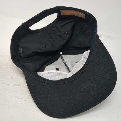 Richardson 5 Panel Black One Size Hat Outlaw Brewing Rope Snapback Cap Graphic