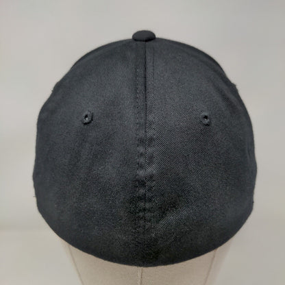 Flexfit Fitted SiK Hat Black Size S-M Embroidered Logo Polycotton