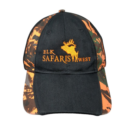 Elk Safaris West Strapback Hat Camo One Size Adjustable Embroidered Otto