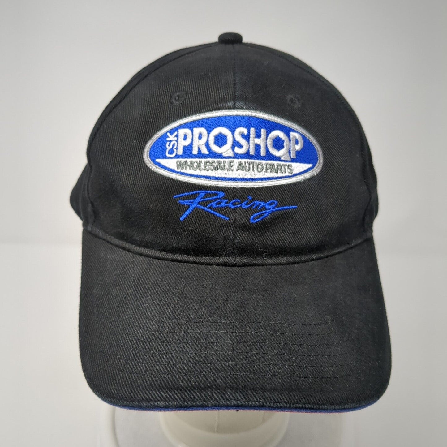 CSK Proshop Wholesale Auto Part Racing Strapback Hat Black OS Adjustable 6 Panel