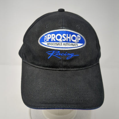 CSK Proshop Wholesale Auto Part Racing Strapback Hat Black OS Adjustable 6 Panel