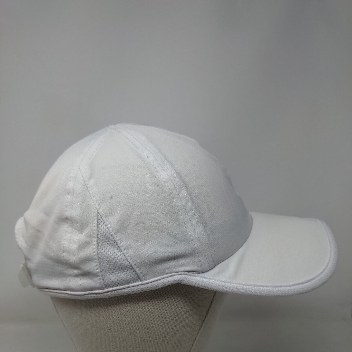 Champion Strapback Hat White One Size Adjustable Embroidered Breathable 6 Panel