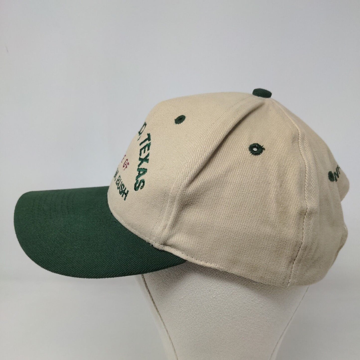 Falcon Men's Slideback Hat Tan Adjustable Embroidered Crawford TX George W. Bush