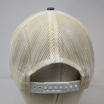 Richardson Trucker Hat Gray One Size Mesh Back Snapback JS Rae Embroidered Logo