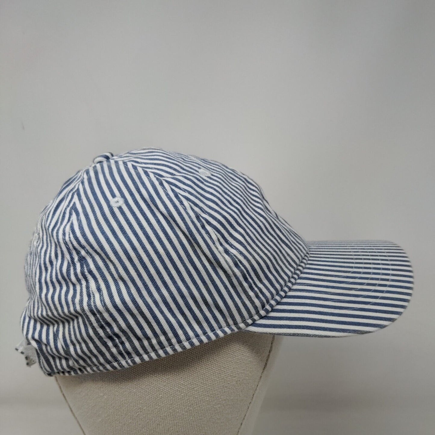 Unbranded Strapback Hat Multicolor Striped Adjustable 6 Panel Blank