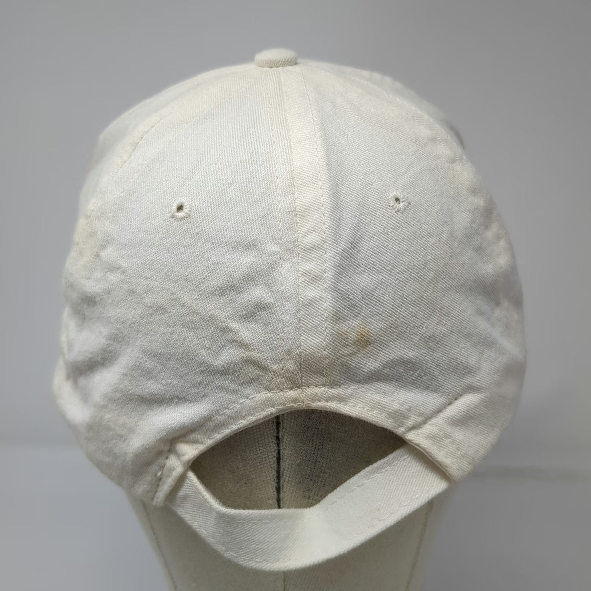 Town Talk Baseball Cap White One Size Palm Tree Dolphin Green Undervisor Hat