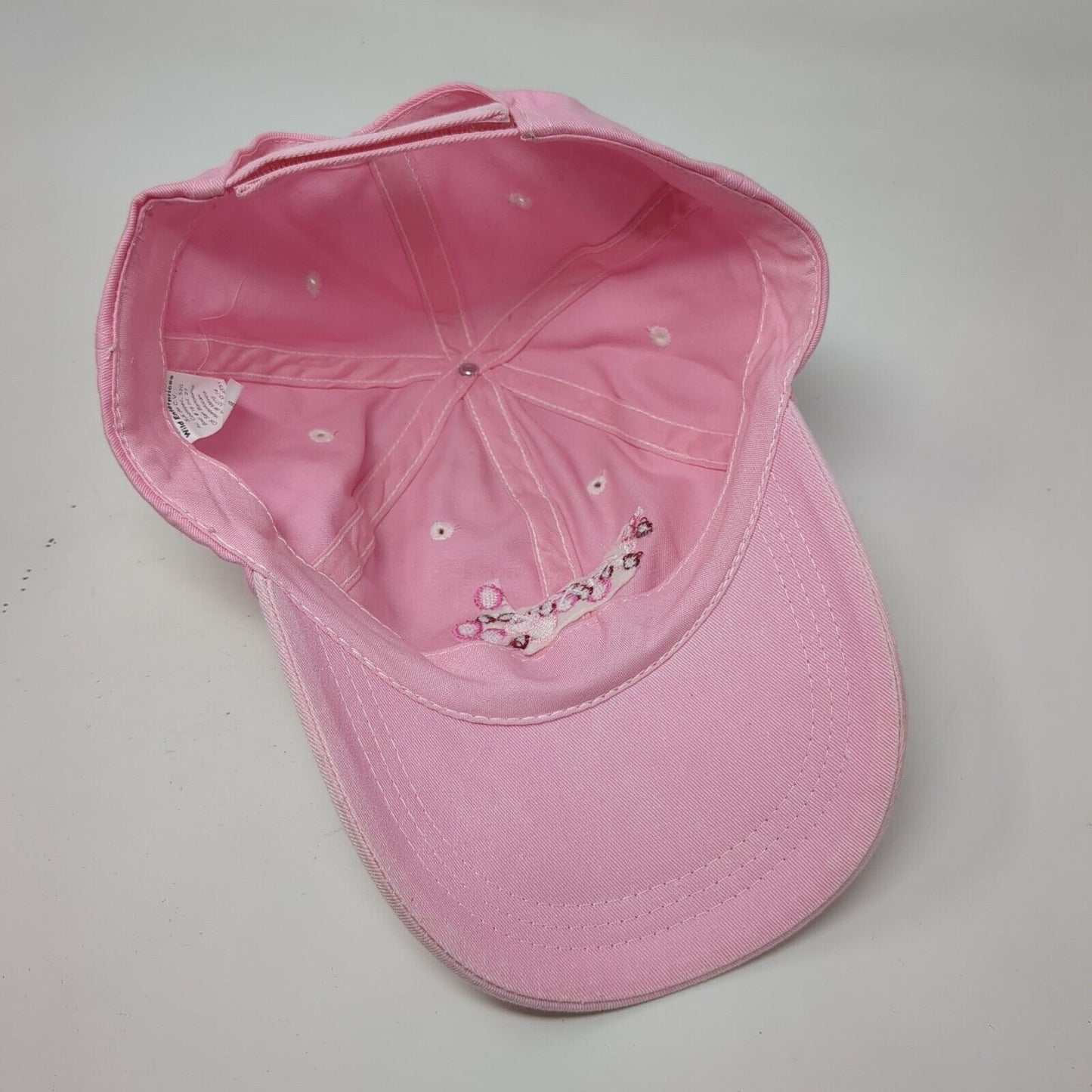 Ixtapa Strapback Hat Pink OSFA Adjustable Embroidered Solid 6 Panel