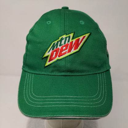 Mountain Dew Adventure's First Stop Maverick Strapback Hat Green OS Embroidered