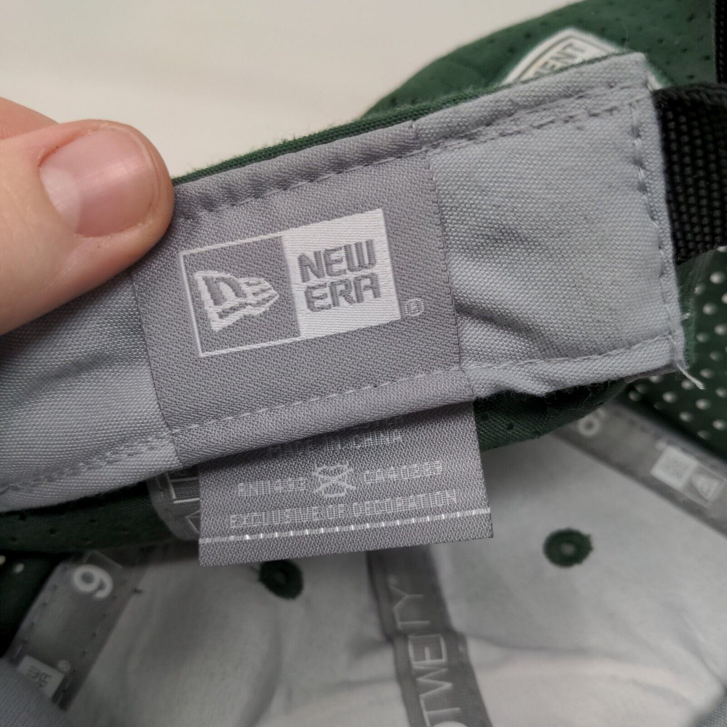 New Era Men's Slideback Mesh Back Hat Green New York Jets Embroidered Logo