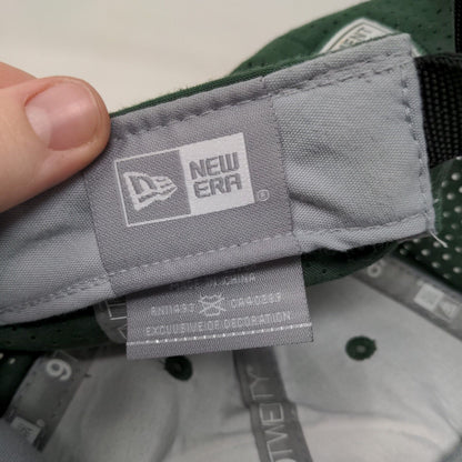 New Era Men's Slideback Mesh Back Hat Green New York Jets Embroidered Logo