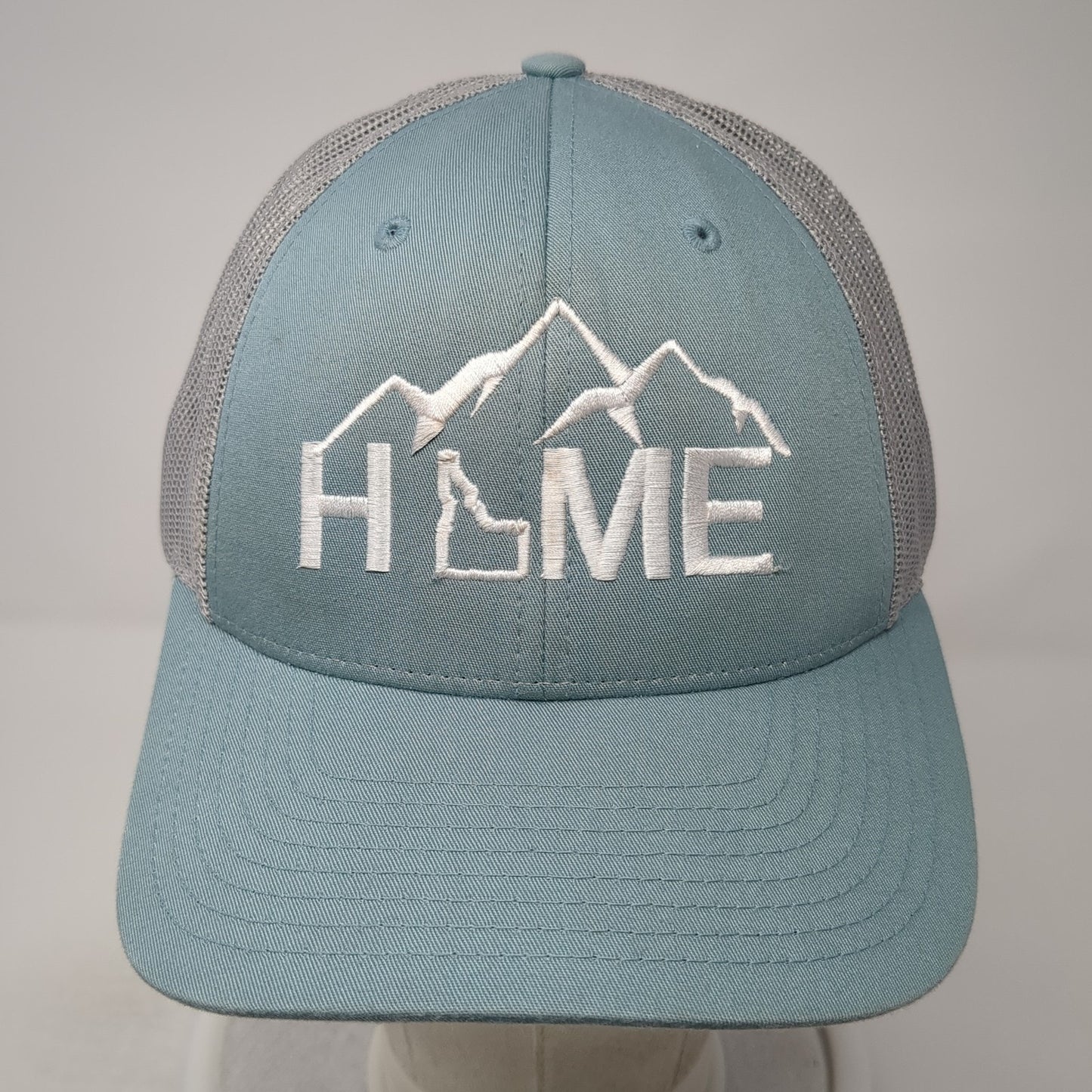 Home Idaho Trucker Hat Blue Large Adjustable Embroidered Mesh Back Richardson