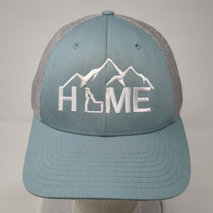 Home Idaho Trucker Hat Blue Large Adjustable Embroidered Mesh Back Richardson