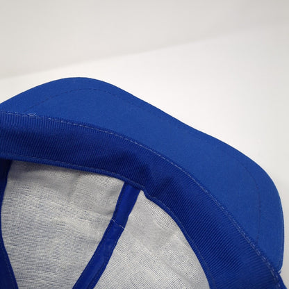 Union Pacific System Snapback Trucker Hat Blue One Size Adjustable Mesh Back