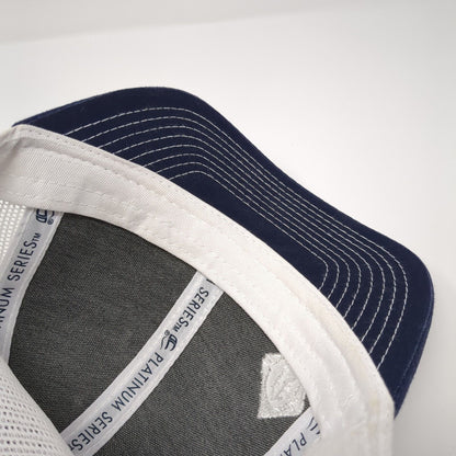 FE Snapback Trucker Hat Blue One Size Adjustable Mesh Back Platinum Series OC