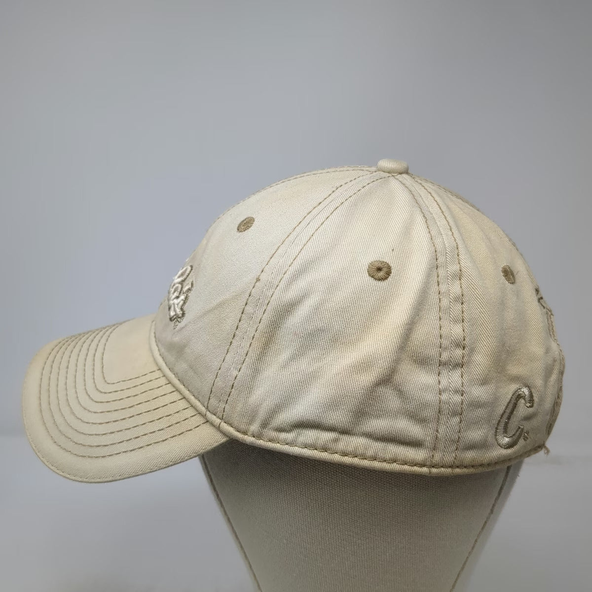 Cabela's Baseball Cap Beige One Size World's Foremost Outfitter Slideback Hat