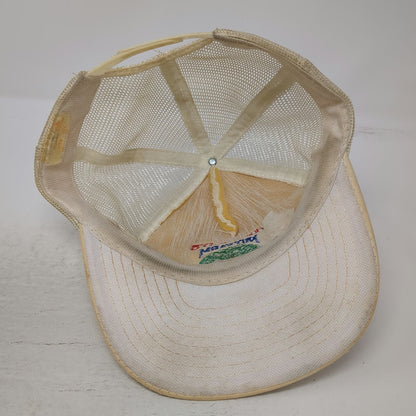 Designer Award Trucker Hat Beige One Size Herold's Nut Farm California Mesh Hat