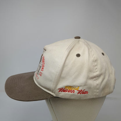 Sendero Provisions Co. 5 Panel Beige One Size Snapback Rooster Cowboy Sample Hat