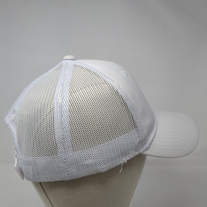 Outdoor Cap Strapback Trucker Hat White One Size Adjustable Mesh Back Blank