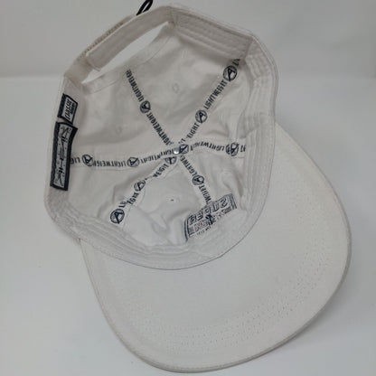 Super Bash The Row 2019 Strapback Hat White Classic Cut Embroidered