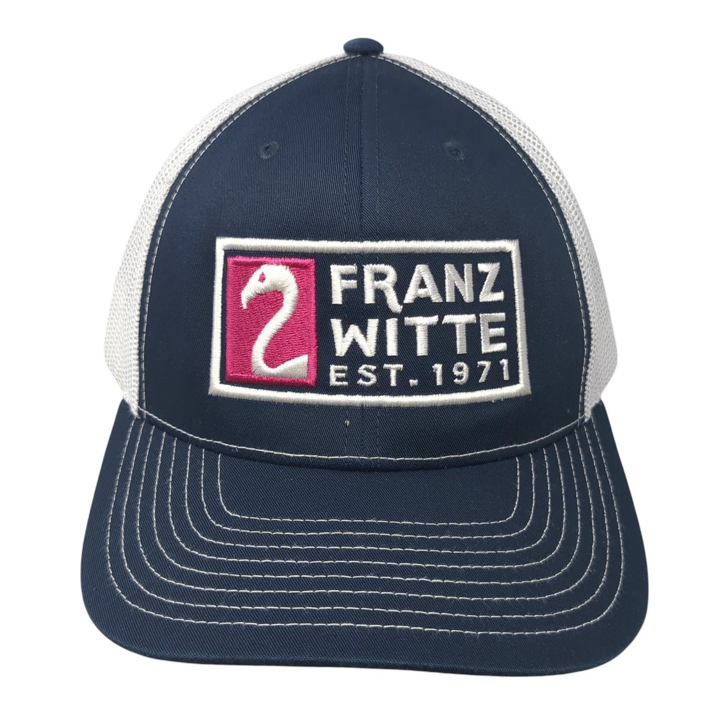 Franz Witte Est. 1971 Trucker Hat Blue One Size Adjustable Mesh Back Richardson