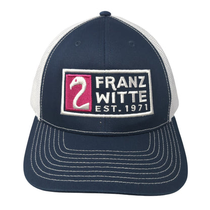 Franz Witte Est. 1971 Trucker Hat Blue One Size Adjustable Mesh Back Richardson