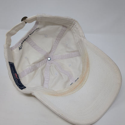 Vineyard Vines Slideback Hat White OS Adjustable Embroidered 6 Panel Cotton