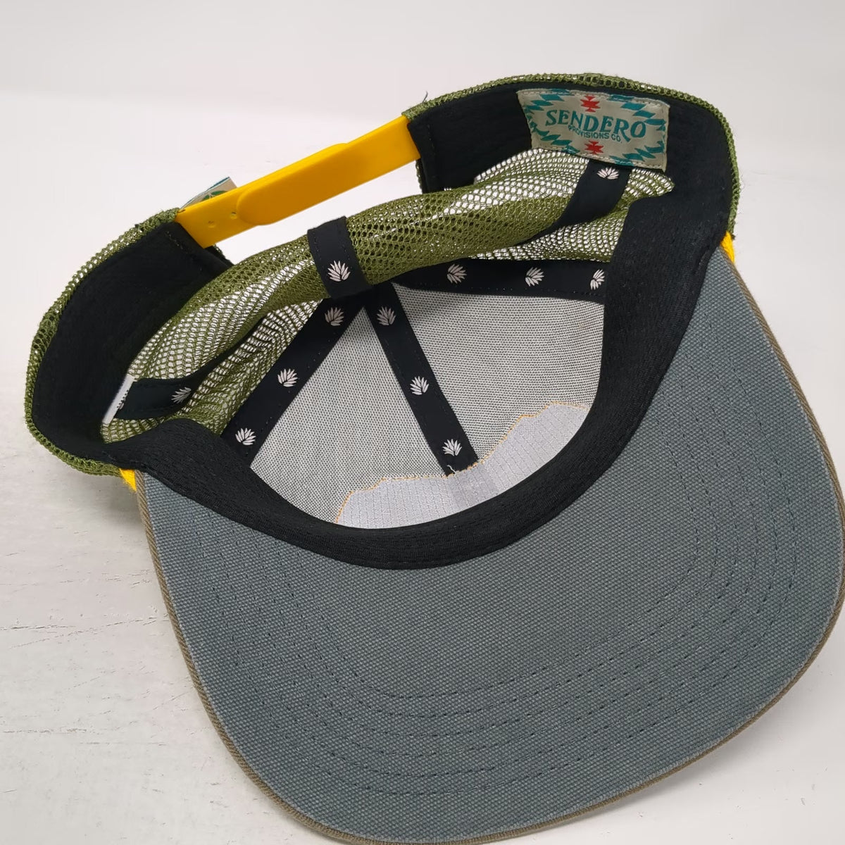 Sendero Provisions Co. Trucker Hat Blue One Size Snake River Wyoming Mesh Rope