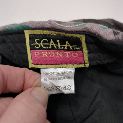 Scala Pronto Strapback Cadet Army Hat Multi One Size Camo Embroidered